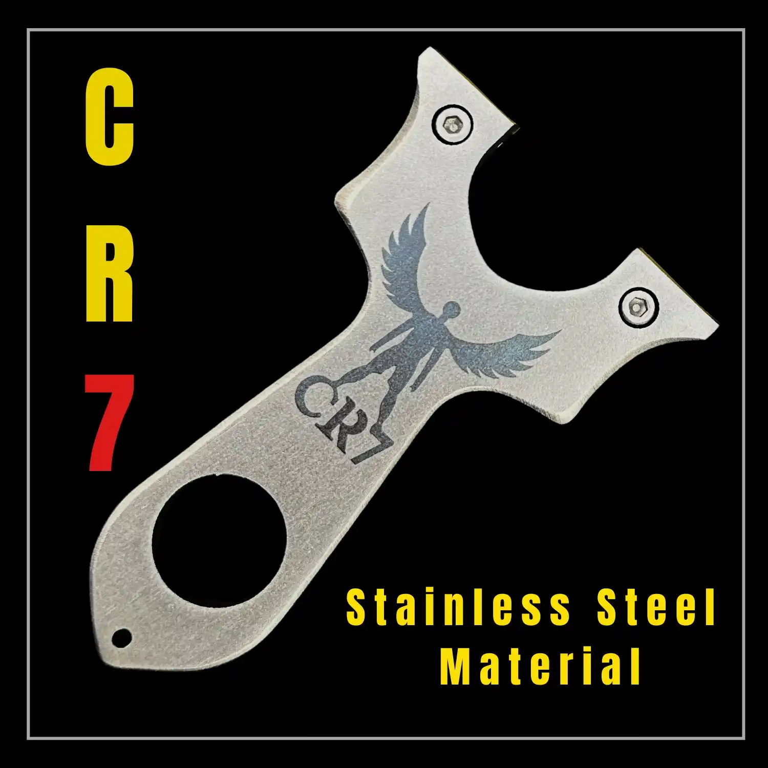 High Impact Stainless Steel Slingshot for Hunting with Precise Rubber Band | Model S7