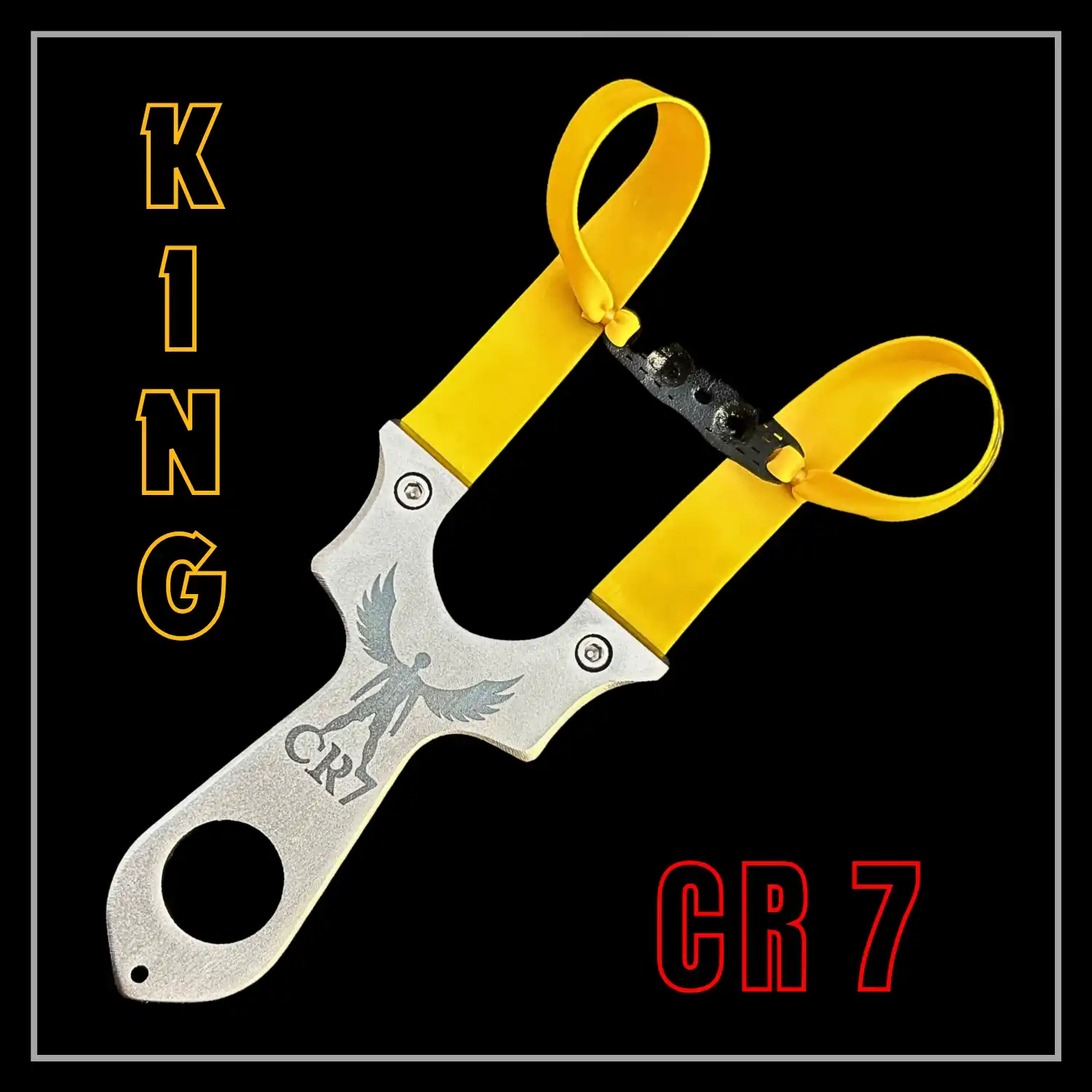 High Impact Stainless Steel Slingshot for Hunting with Precise Rubber Band | Model S7