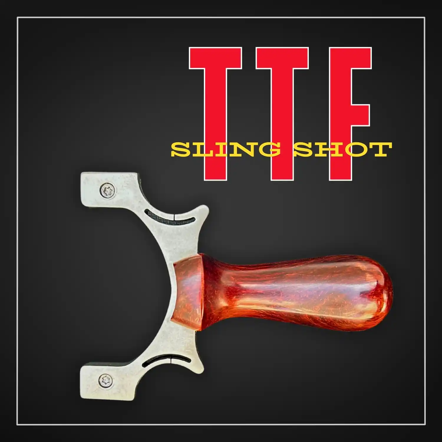 High Performance Titanium Slingshot for Hunting Birds & Targeting Darts | Model S24