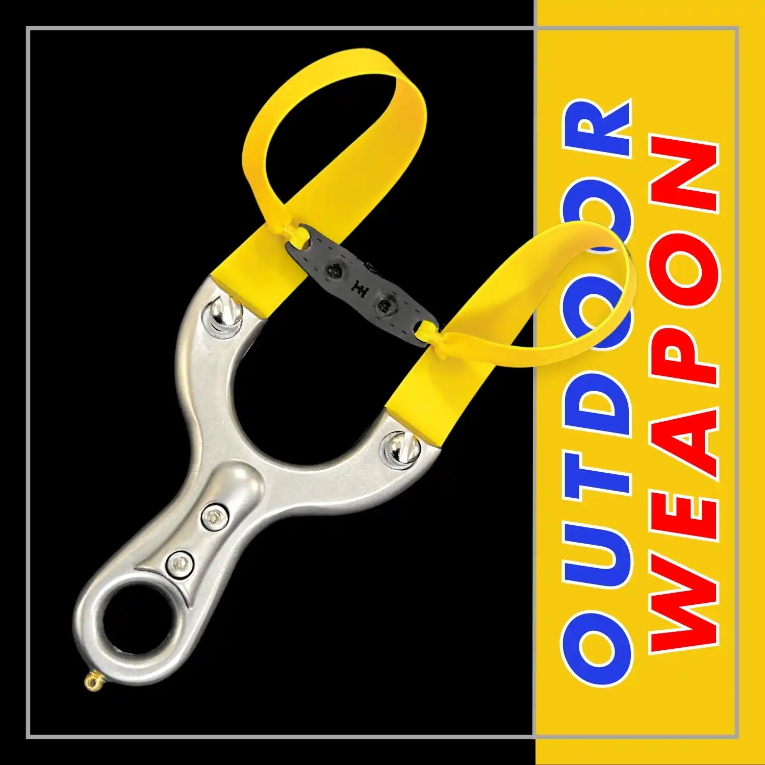 Professional Gulel / Slingshot for Hunting and Camping | Silver | Pack of 1 | Model No : S59