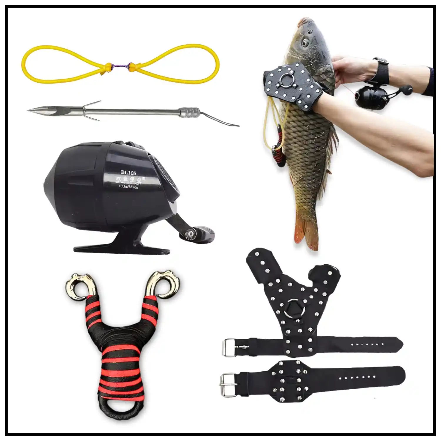 Fishing Full Set Slingshot a Set Shooting Outdoor Affordable Luxury Sports Slingshot Hunting Other Shooting Products