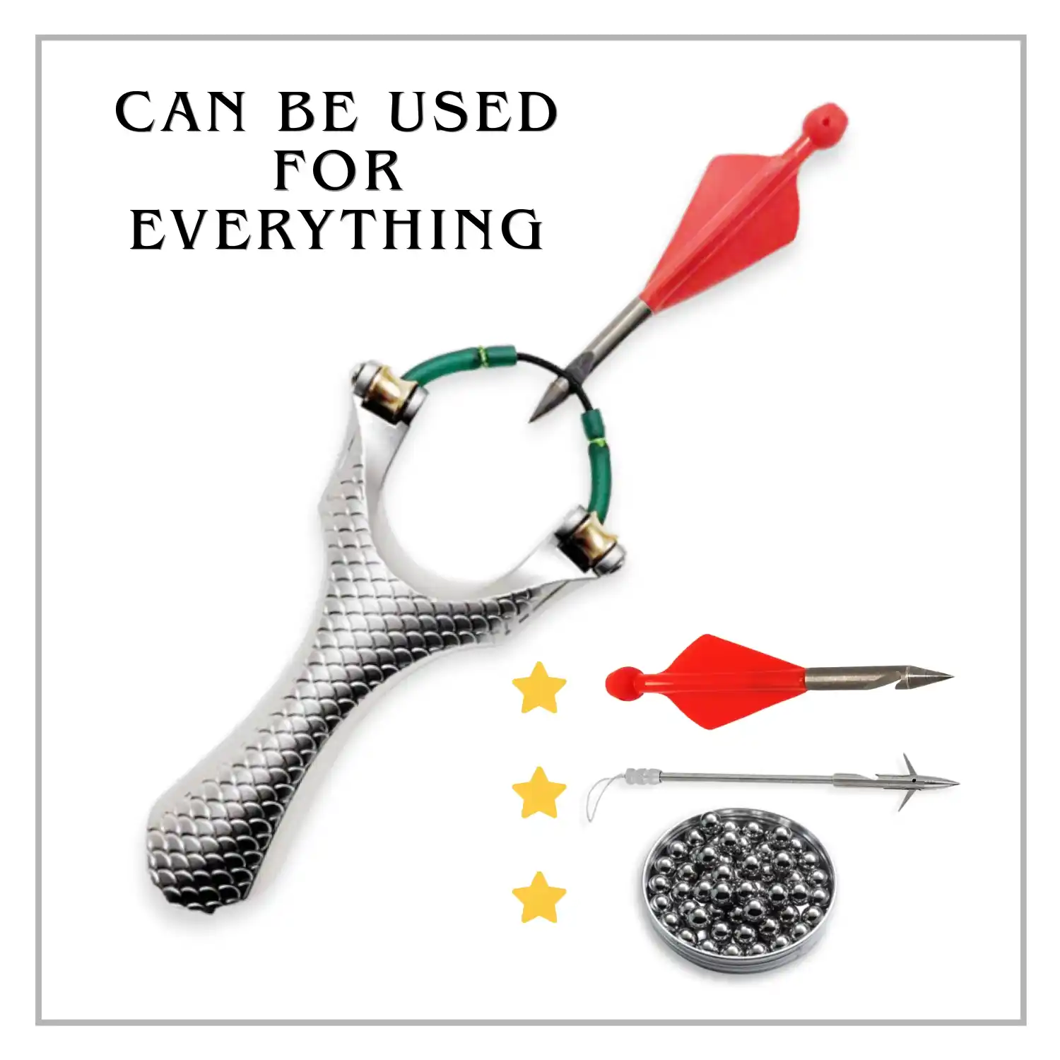 Fishing Slingshot 1, Fishing Tube Rubber 1, Fishing Dart 1, Fish Shooting Pulley Slingshot Made of High quality Fishing Slingshot