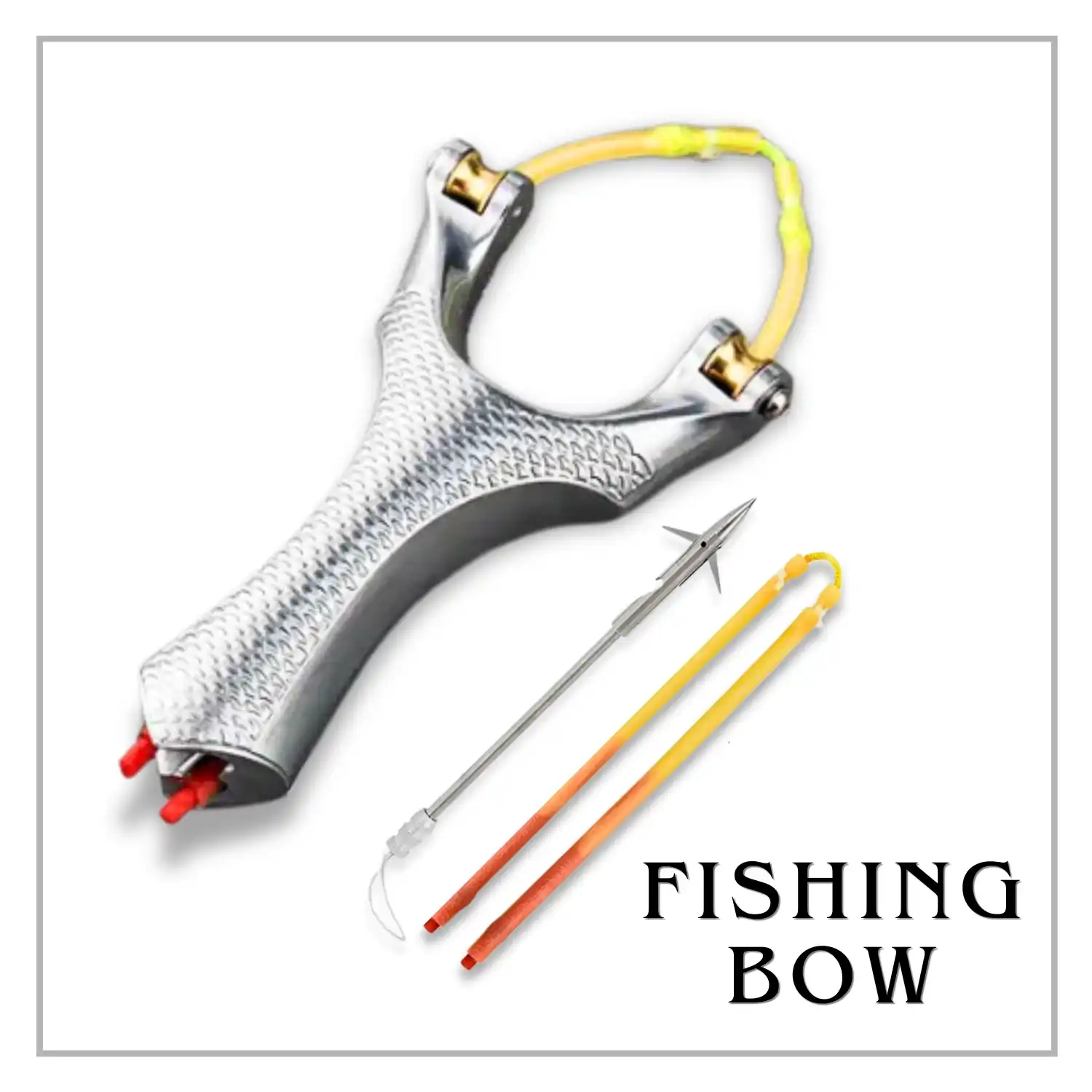 Fishing Slingshot 1, Fishing Tube Rubber 1, Fishing Dart 1, Fish Shooting Pulley Slingshot Made of High quality Fishing Slingshot