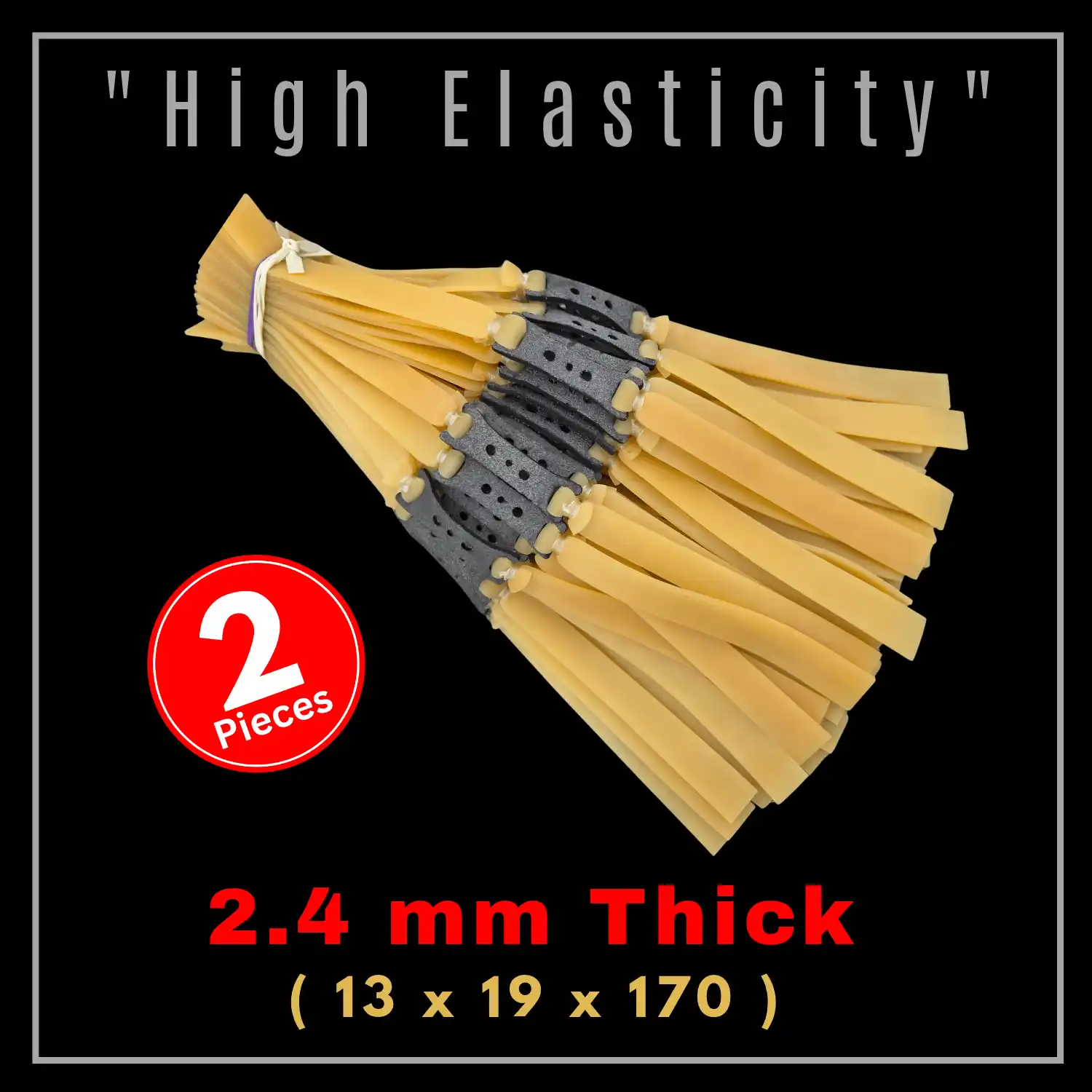 Slingshot Rubber 2.4mm Thick High Speed Hunting Rubber