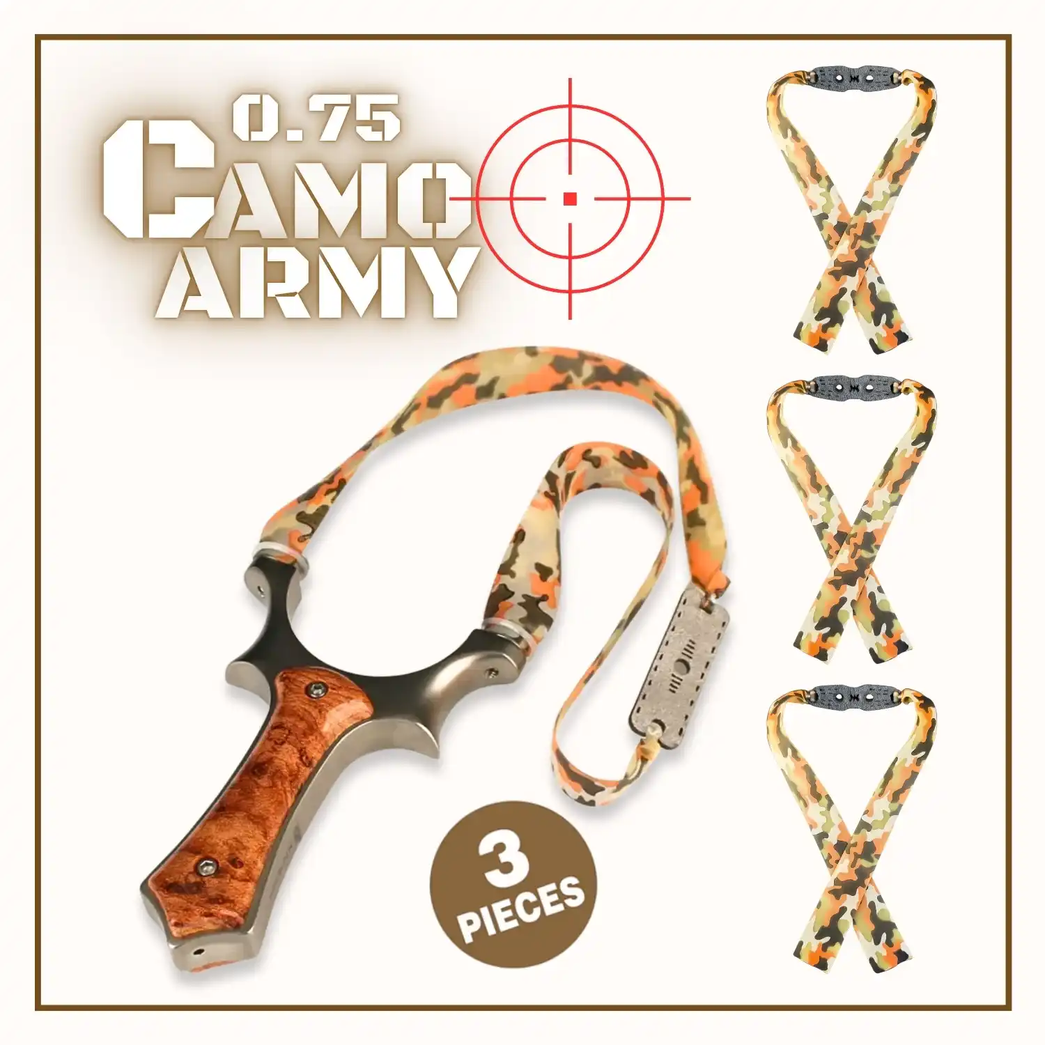 Slingshot Rubber Camo Army 0.75