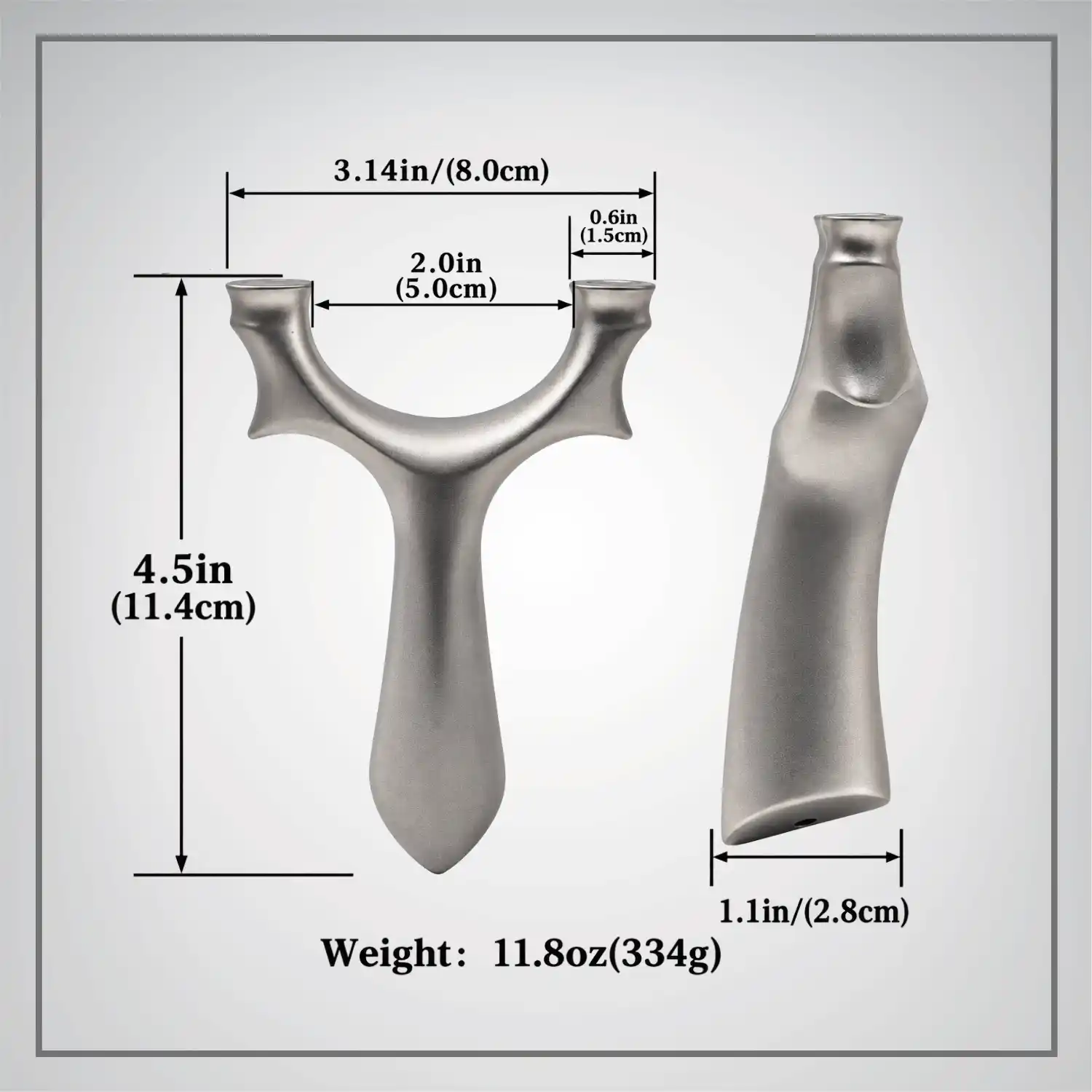 SILVER PHANTOM New High Quality Stainless Steel Outdoor Shooting Slingshot Affordable Luxury Outdoor Sports and Hunting Slingshot