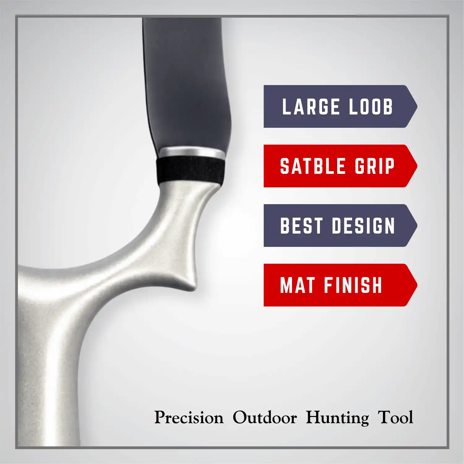 SILVER PHANTOM New High Quality Stainless Steel Outdoor Shooting Slingshot Affordable Luxury Outdoor Sports and Hunting Slingshot