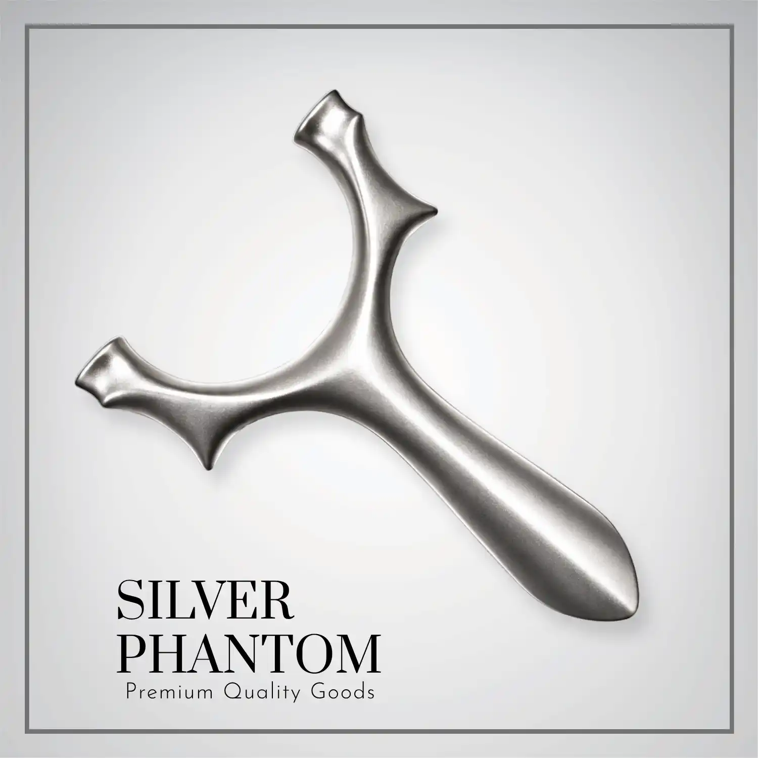 SILVER PHANTOM New High Quality Stainless Steel Outdoor Shooting Slingshot Affordable Luxury Outdoor Sports and Hunting Slingshot