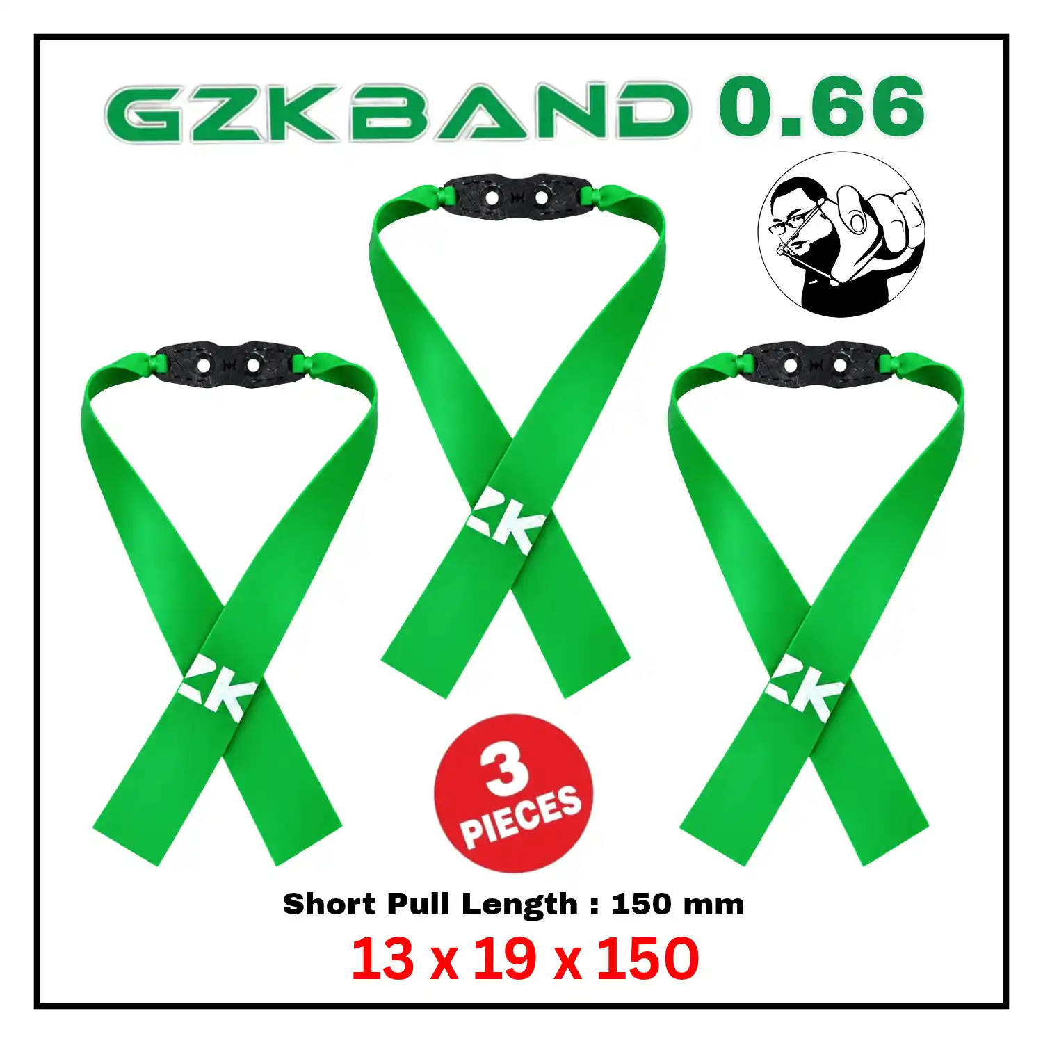 Gzk 0.66 is an excellent brand of rubber, ideal for both hunting and participating in competitions.